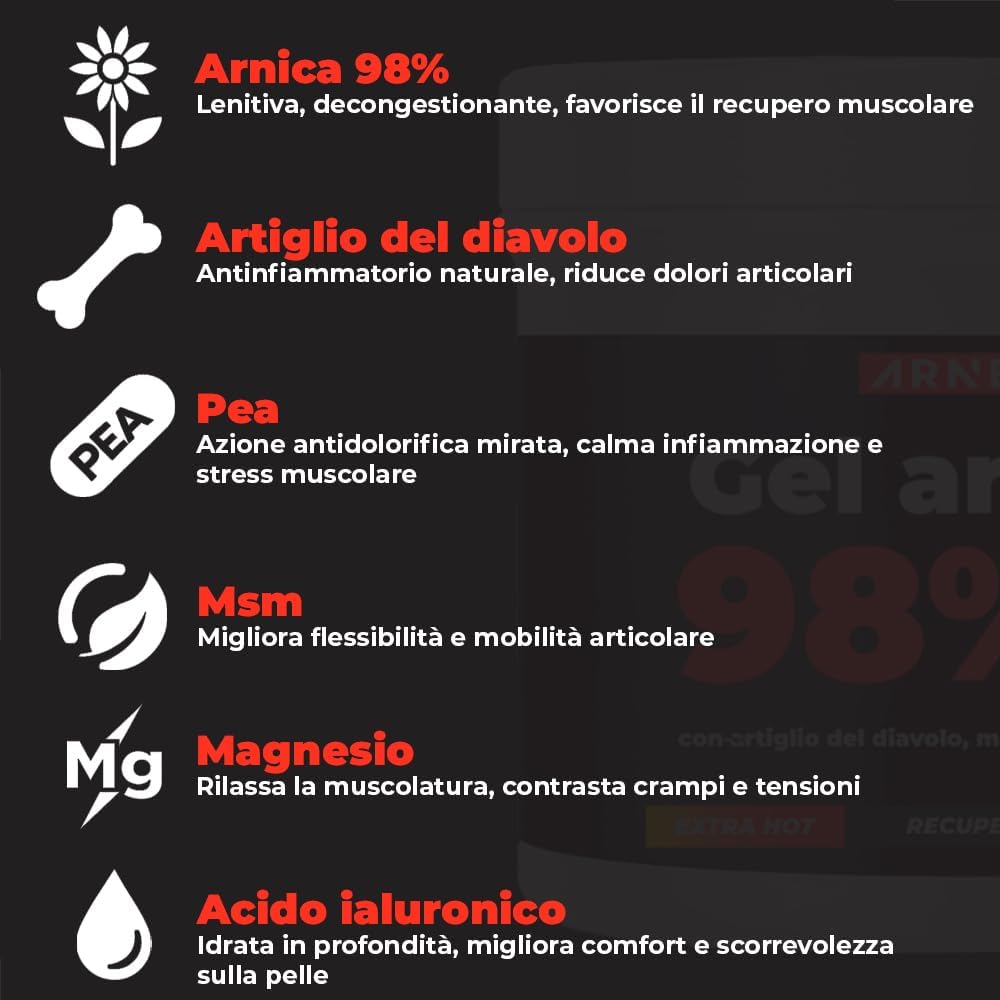 Gel Arnica Extra Hot 98%