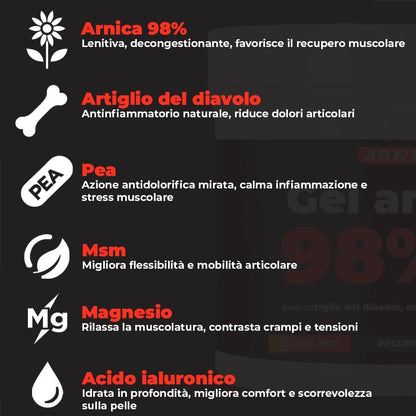Gel Arnica Extra Hot 98%